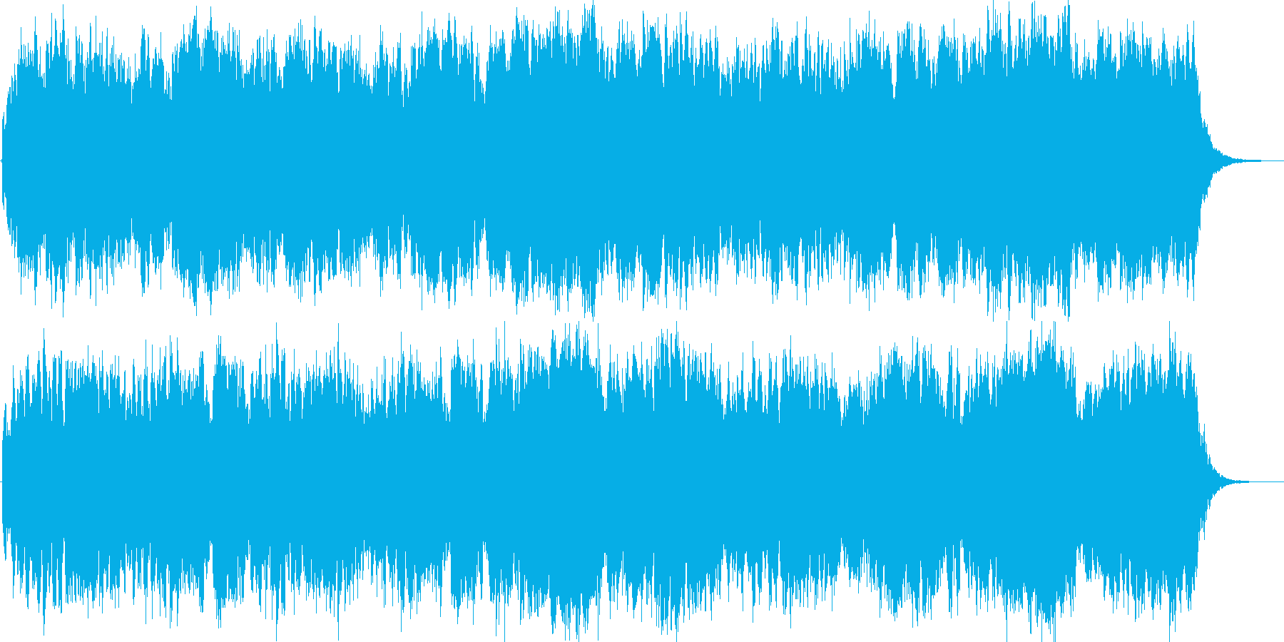 サイエンス系BGMの再生済みの波形