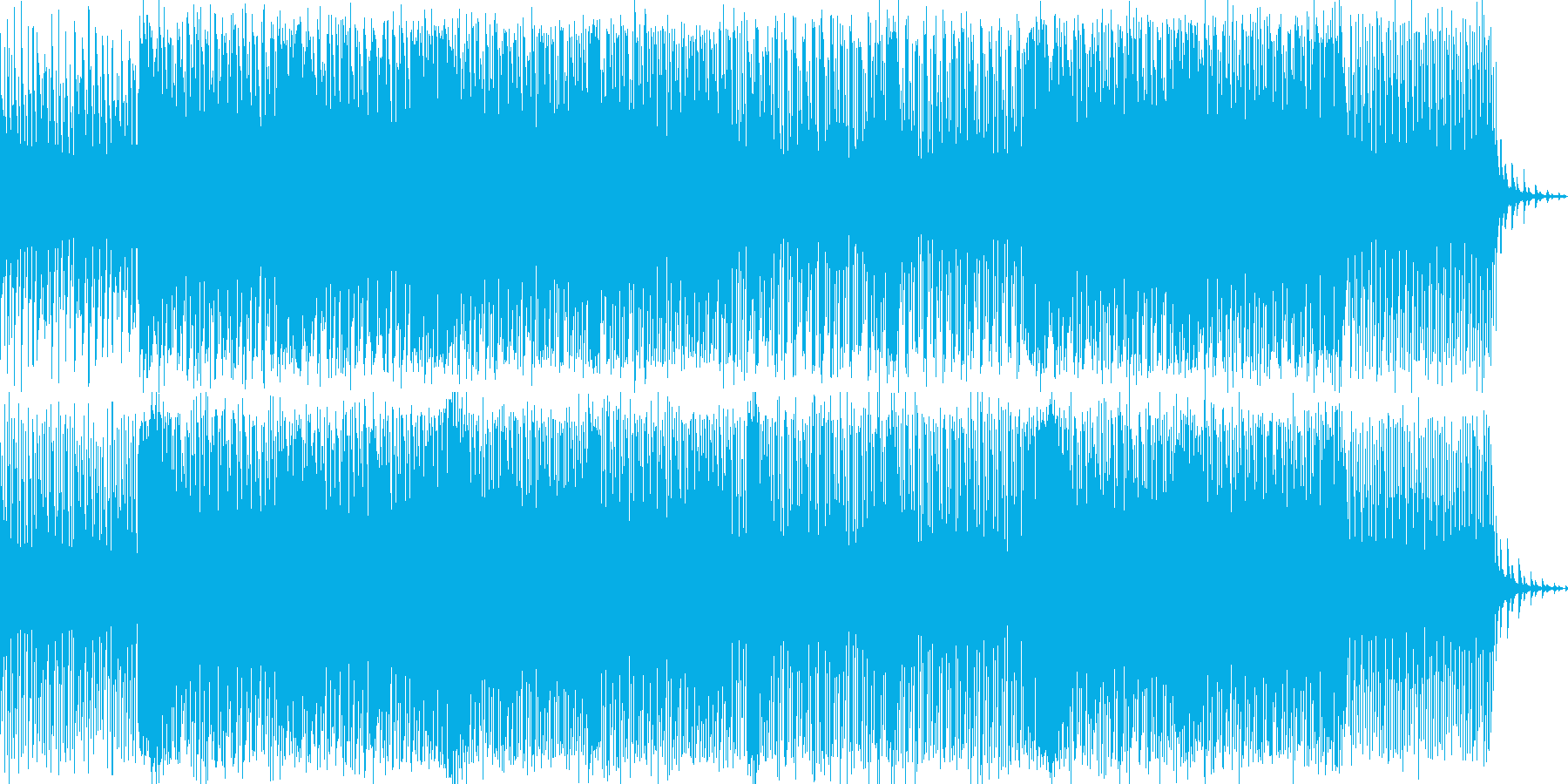 切ない感じのリフが印象的なポップスの再生済みの波形