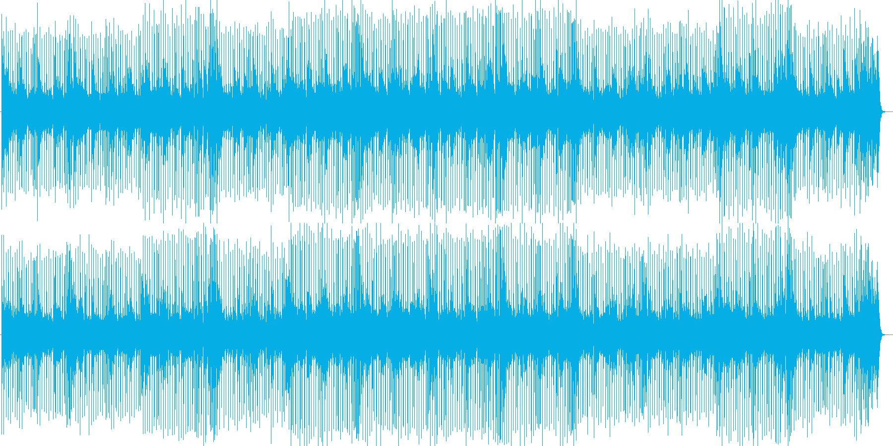 元気の出るポップスBGMの再生済みの波形