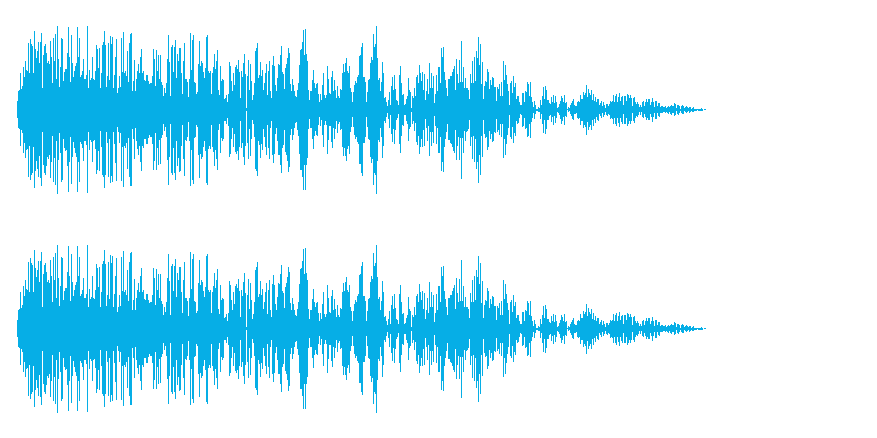 ビュン!(明るく勢いのある発射音)の再生済みの波形