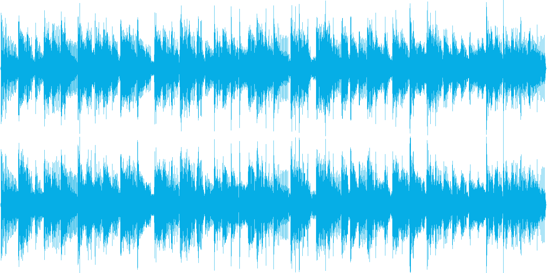 明るい雰囲気の短めのループ楽曲です。の再生済みの波形