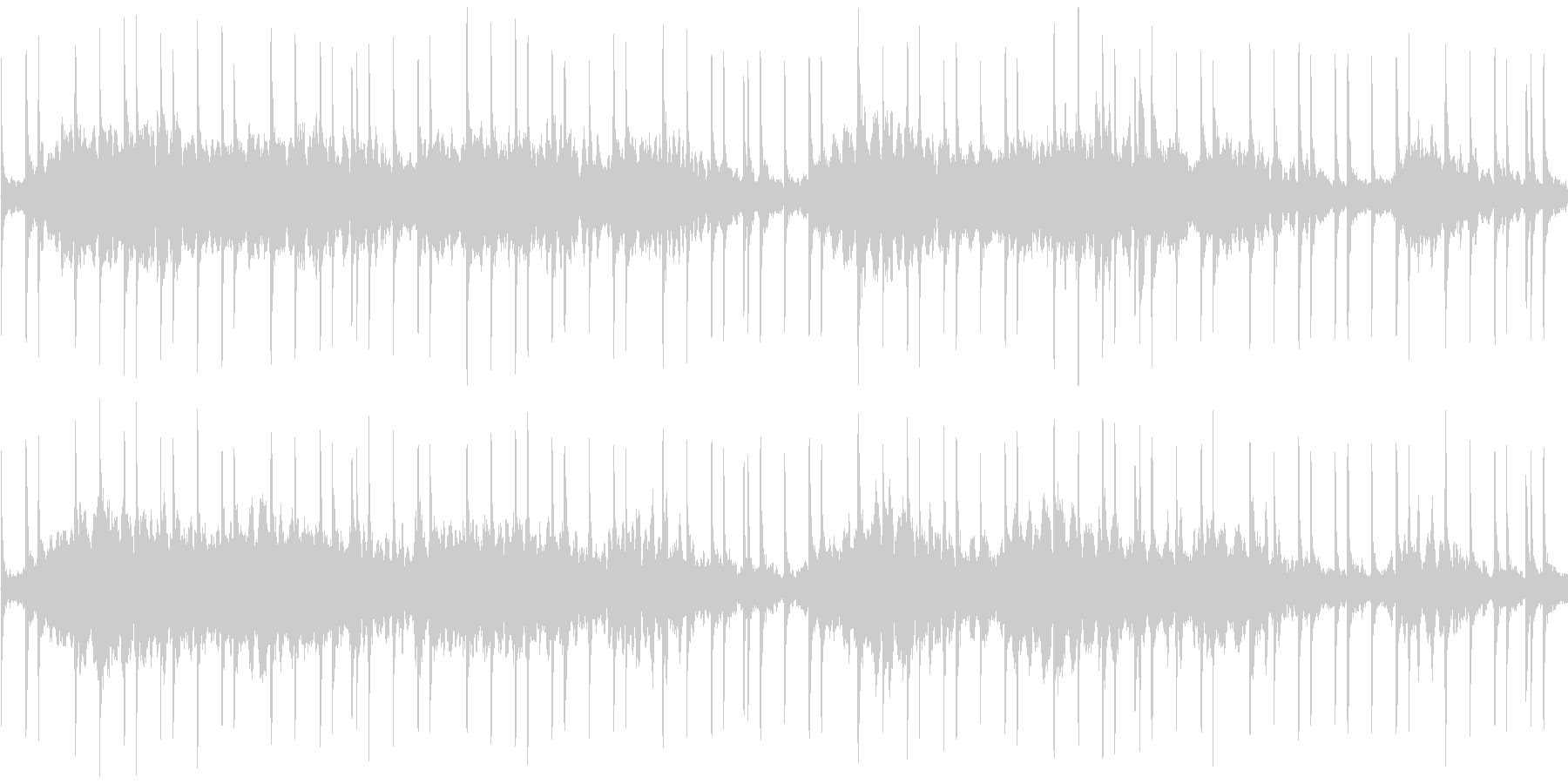 ループ対応のテクノを強く意識した楽曲の未再生の波形