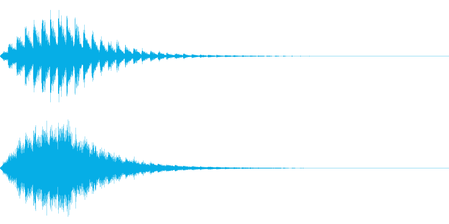 テロップ、出題の再生済みの波形
