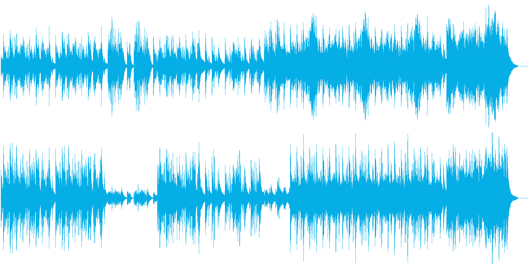 扉を開ける、オープニング的楽曲。の再生済みの波形
