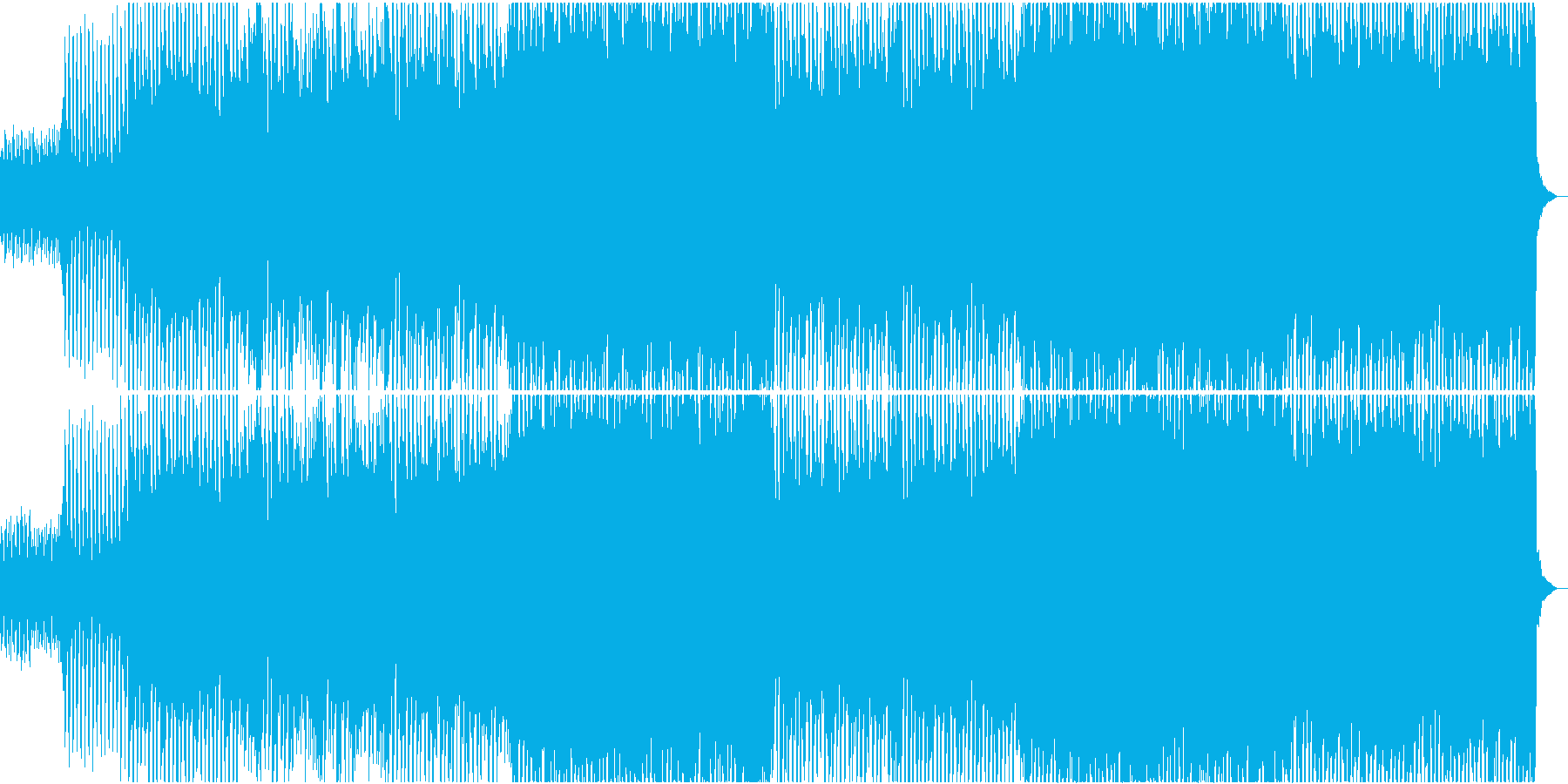 爽やかで前向きな4つ打ちストリングスの再生済みの波形