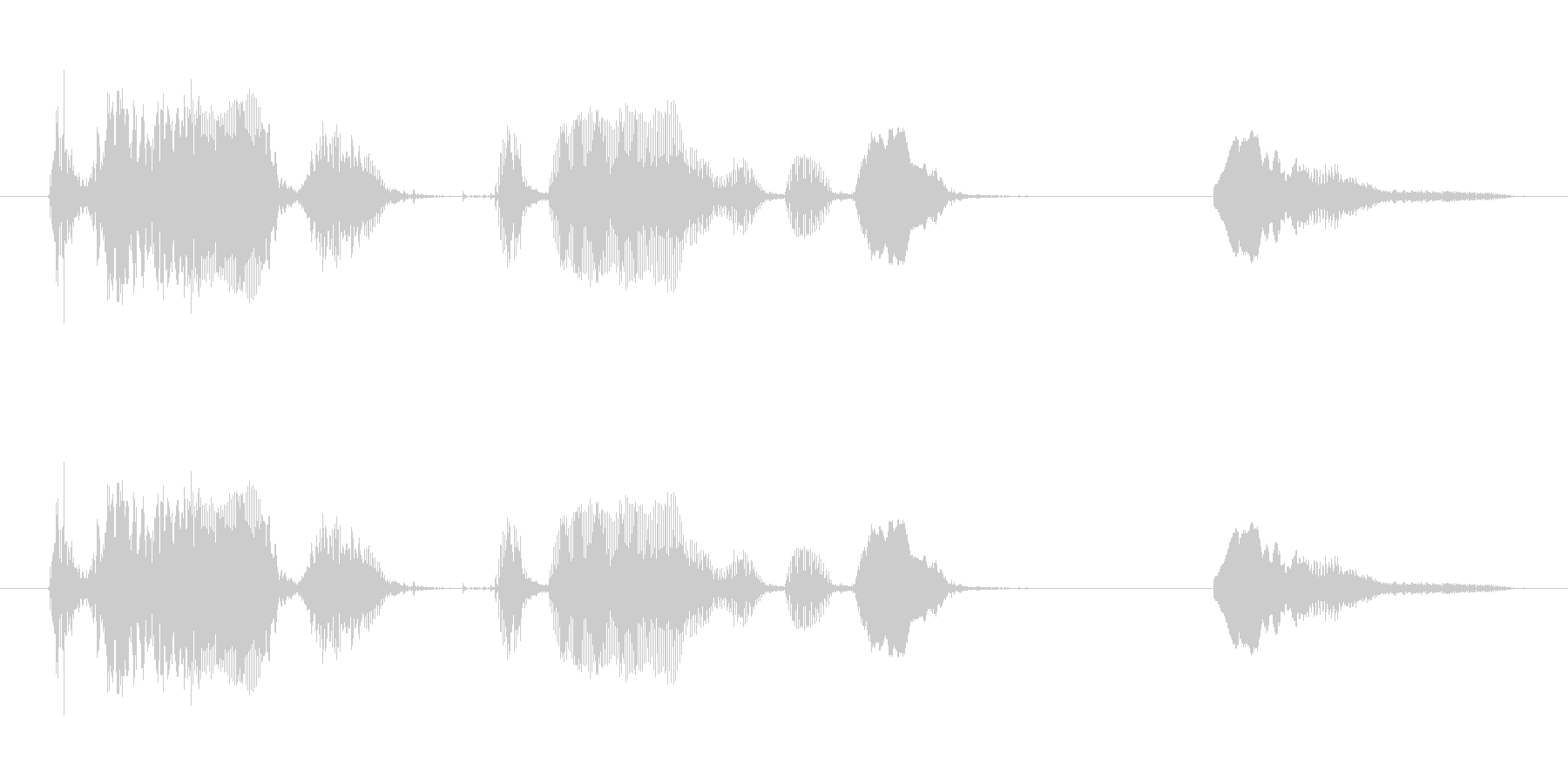 赤ちゃんの自然な笑い声その2の未再生の波形