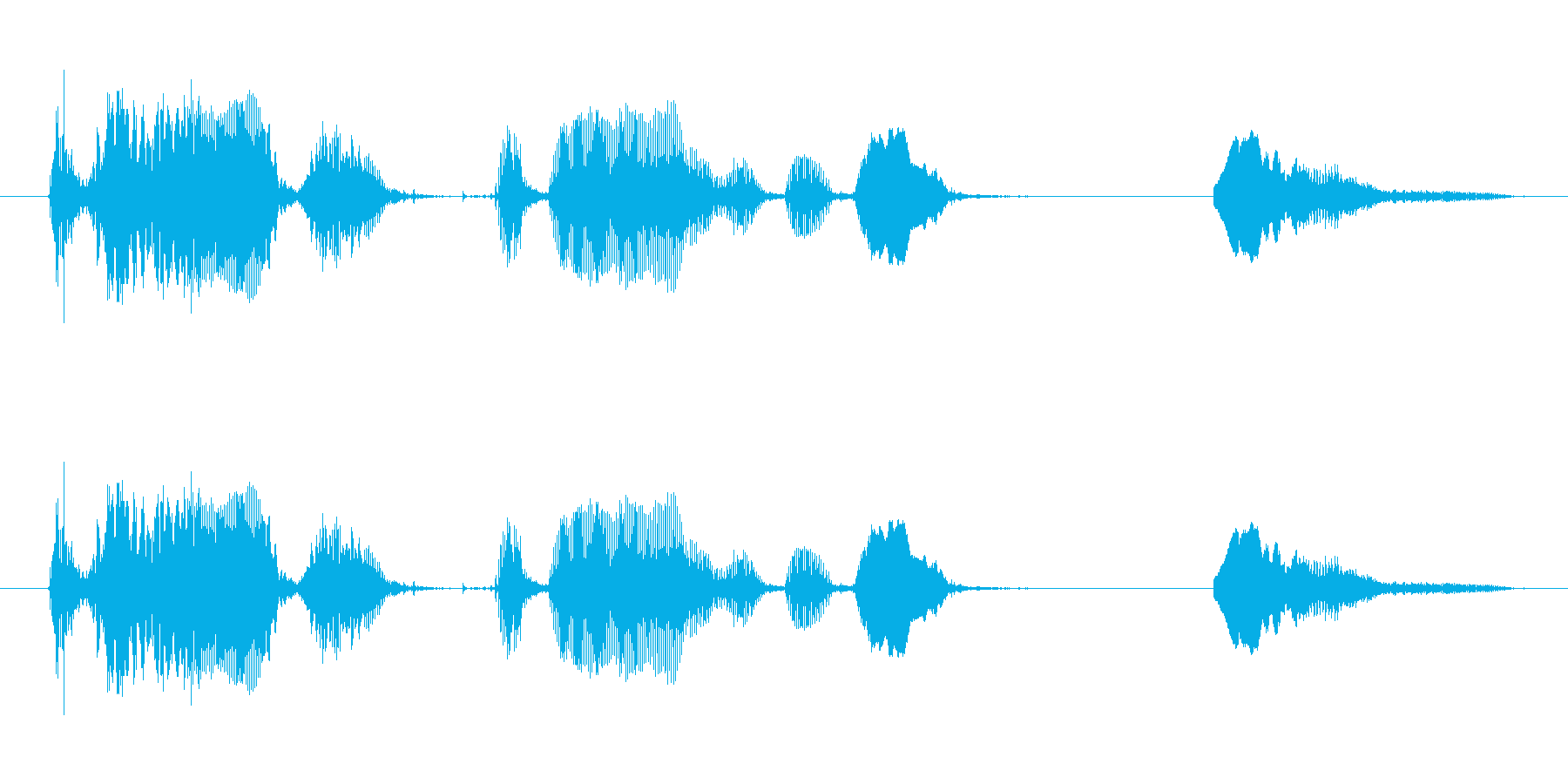 赤ちゃんの自然な笑い声その2の再生済みの波形