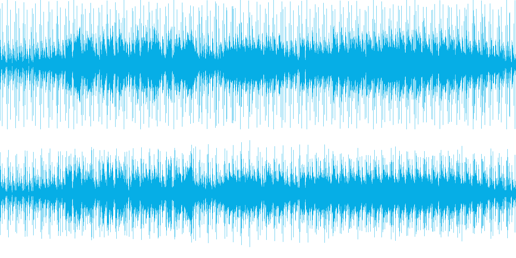 民族楽器を軸にゆったりとしたループ曲の再生済みの波形