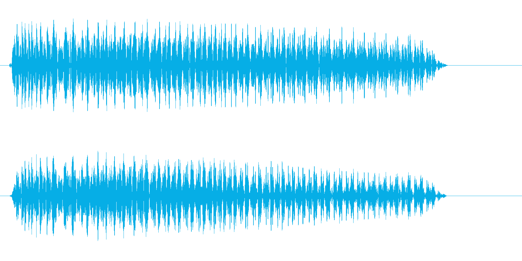 ビョーン(光線中の音)の再生済みの波形
