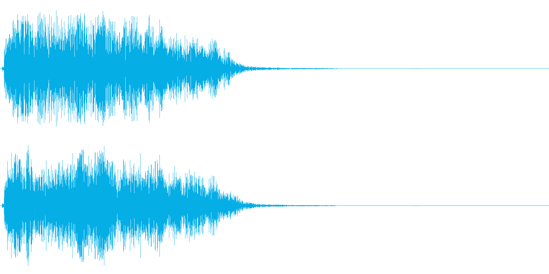 バァーン(空間の広がりを感じる効果音)の再生済みの波形