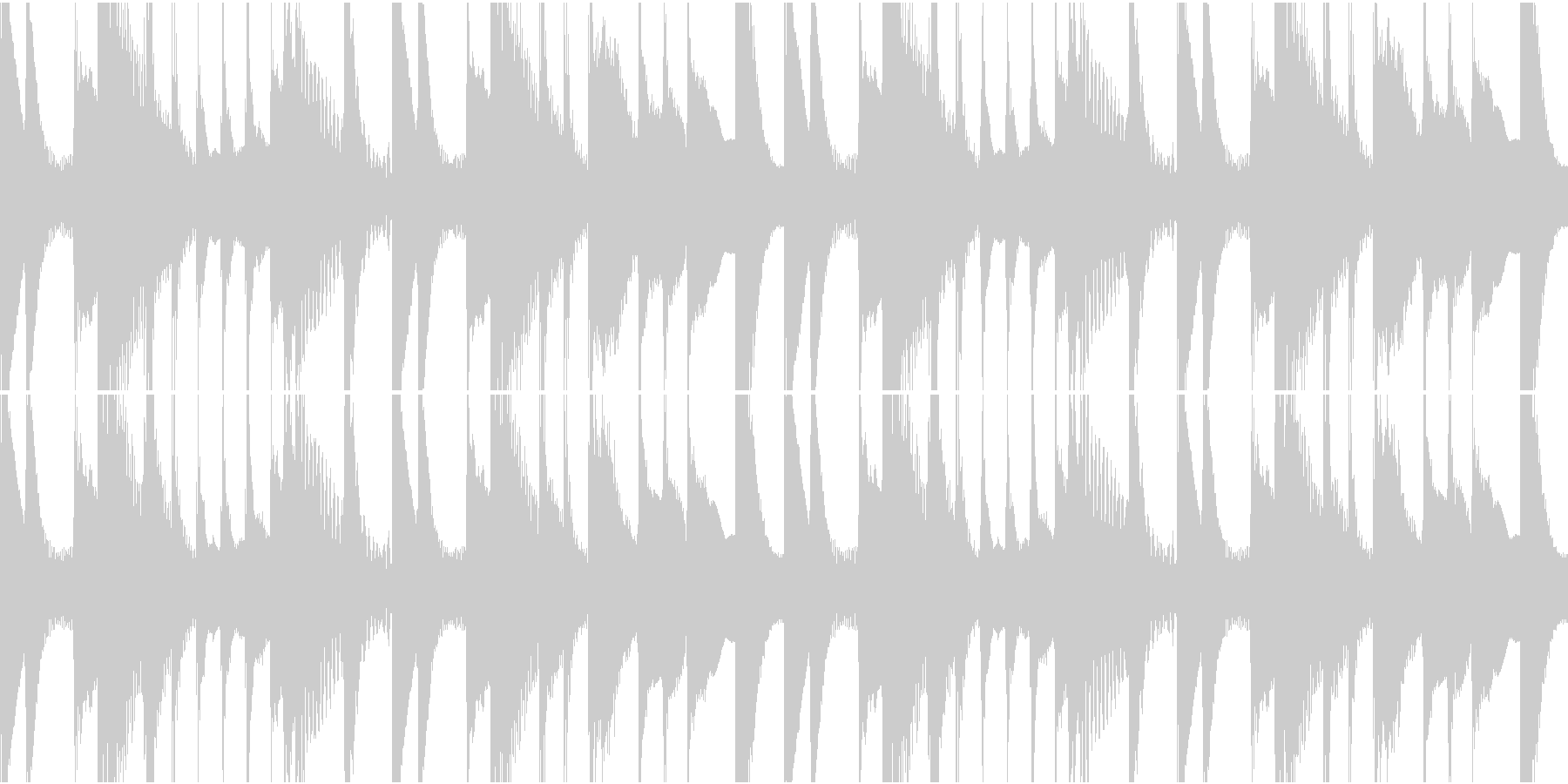 ほのぼのした日常BGMの未再生の波形