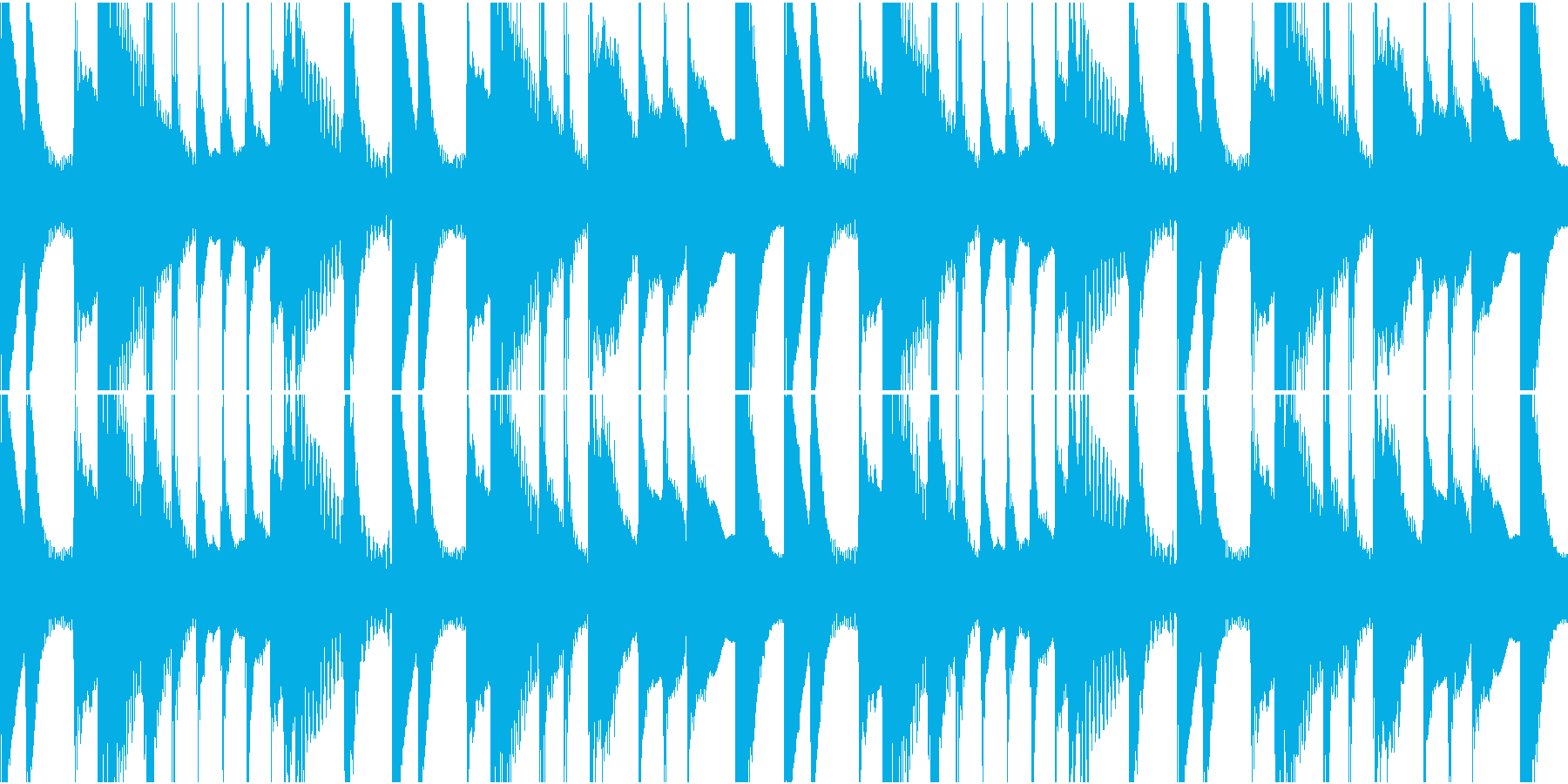 ほのぼのした日常BGMの再生済みの波形