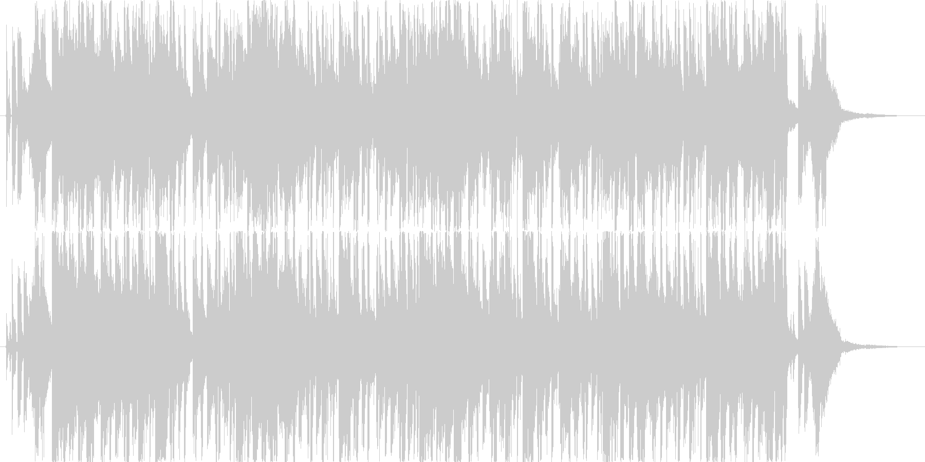 哀愁的な雰囲気を持った楽曲の未再生の波形