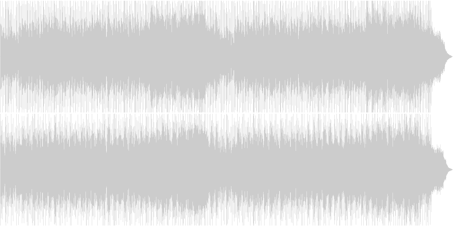 明るく爽やかな感じのBGM風の曲の未再生の波形