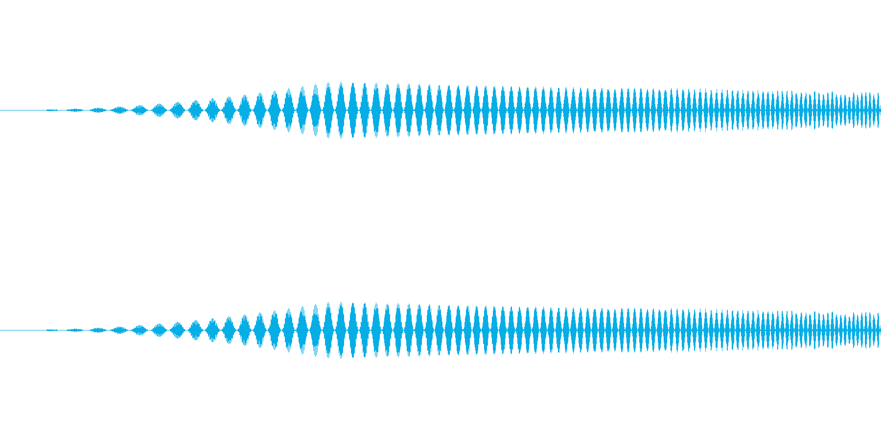 ヒュイ(スワイプ、フリック系の音)の再生済みの波形