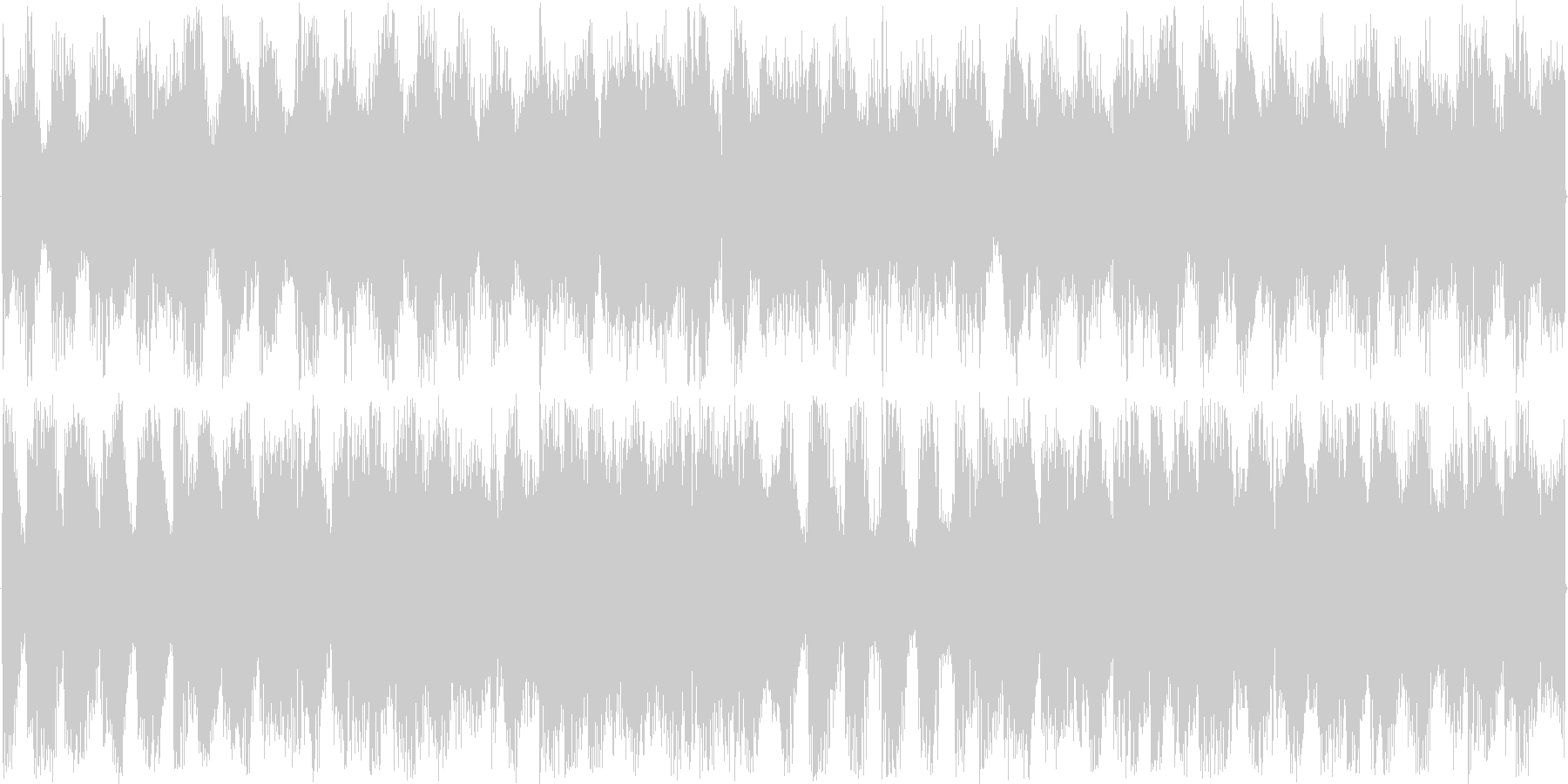 混沌としたリズムを基本にした楽曲です。の未再生の波形