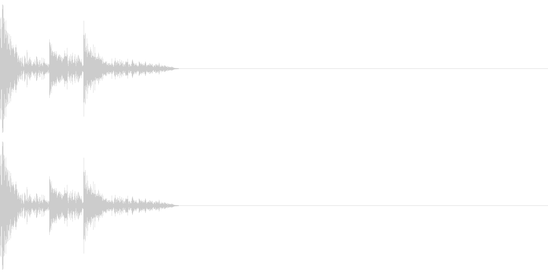 攻撃音などにの未再生の波形