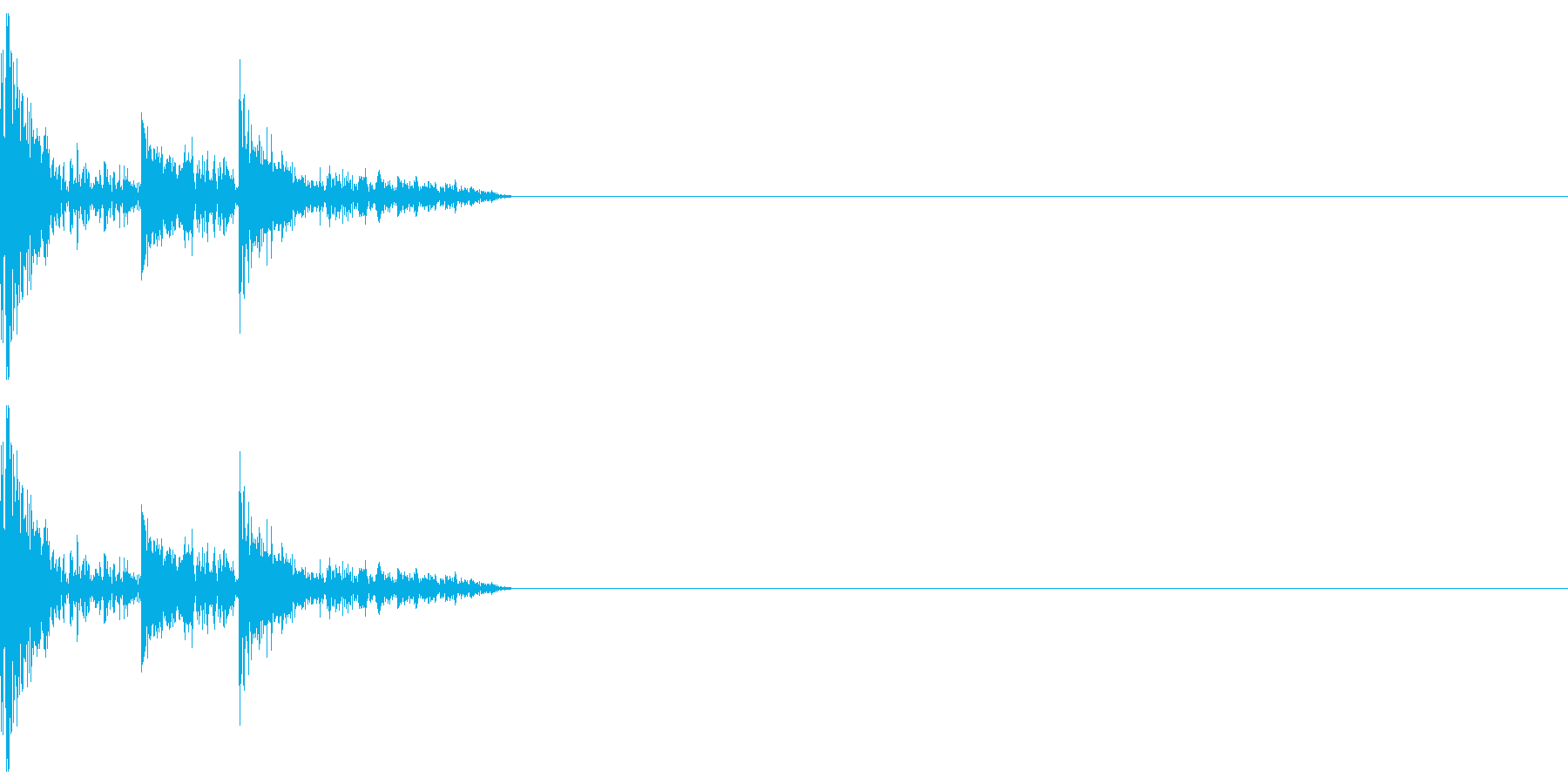 攻撃音などにの再生済みの波形