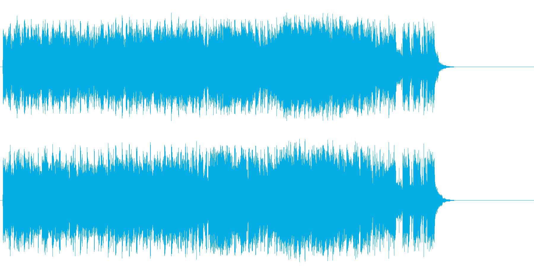 ダンサブルなポップ(サビ~エンディング)の再生済みの波形