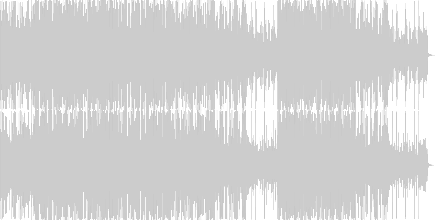 切ない雰囲気のBGMの未再生の波形