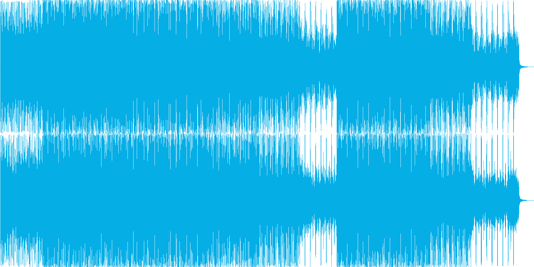切ない雰囲気のBGMの再生済みの波形
