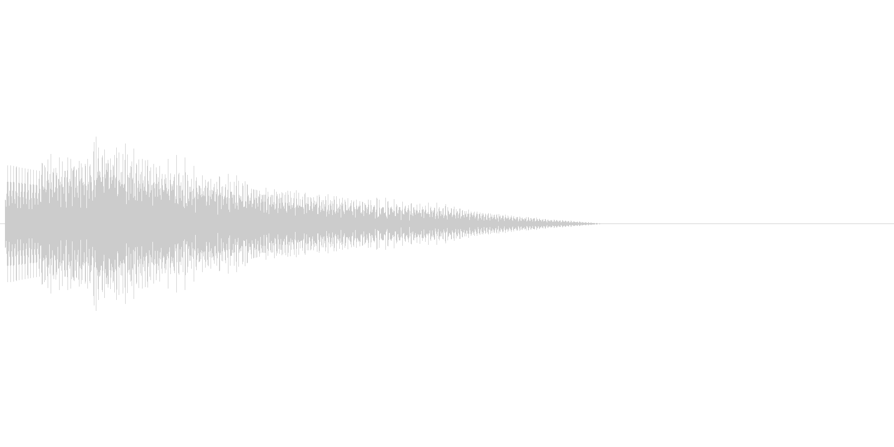 アプリのタッチ音の未再生の波形