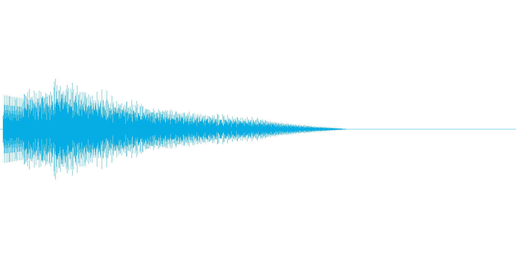 アプリのタッチ音の再生済みの波形