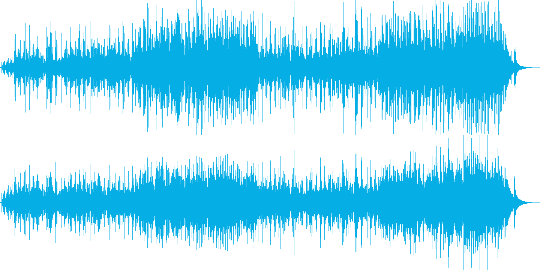 南米の民族楽器によるヒーリング曲の再生済みの波形
