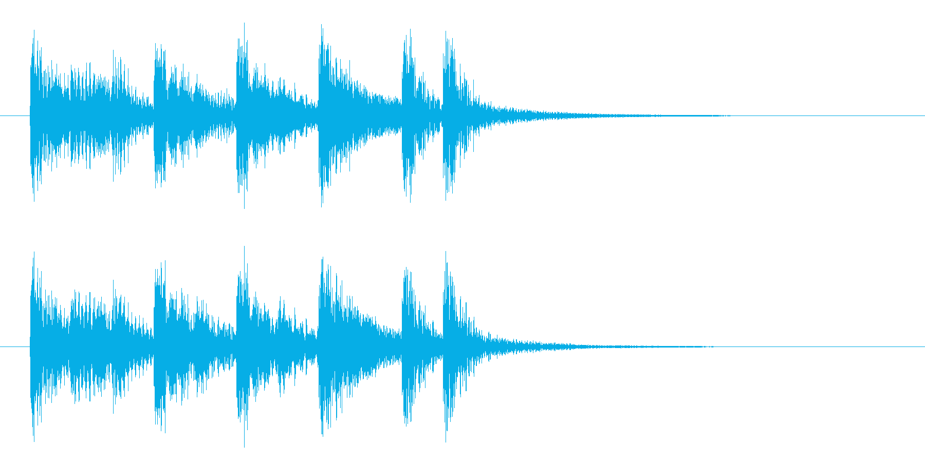 ストリングスを使った短い曲の再生済みの波形