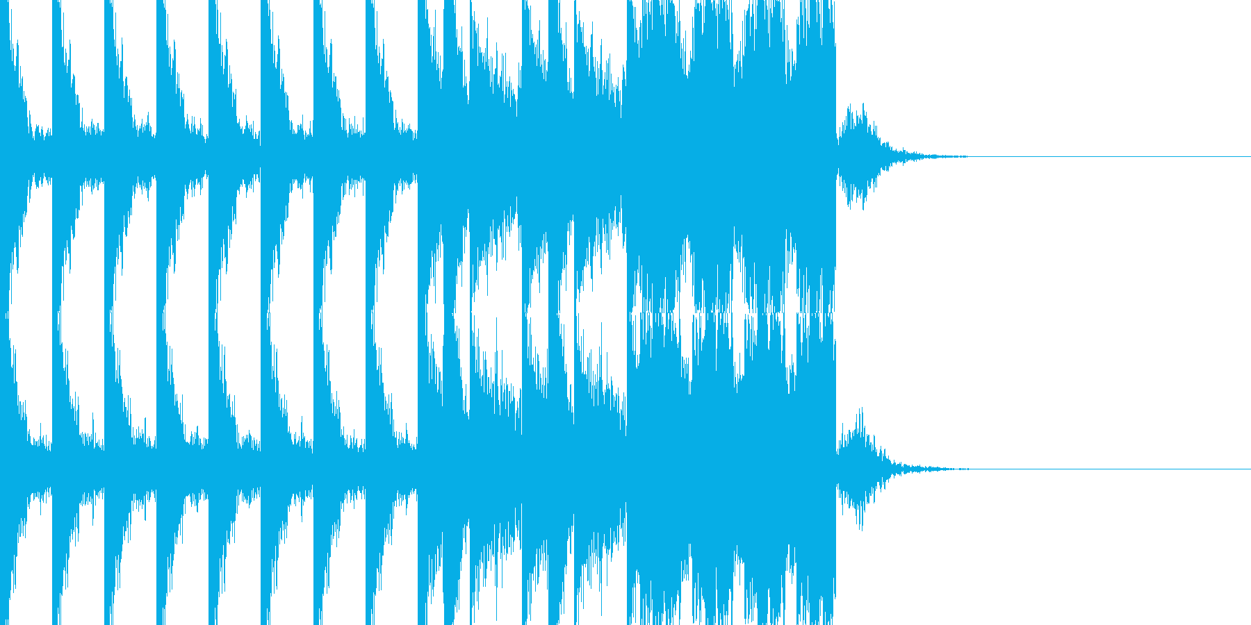 BPM128EDMビルドアップです。の再生済みの波形