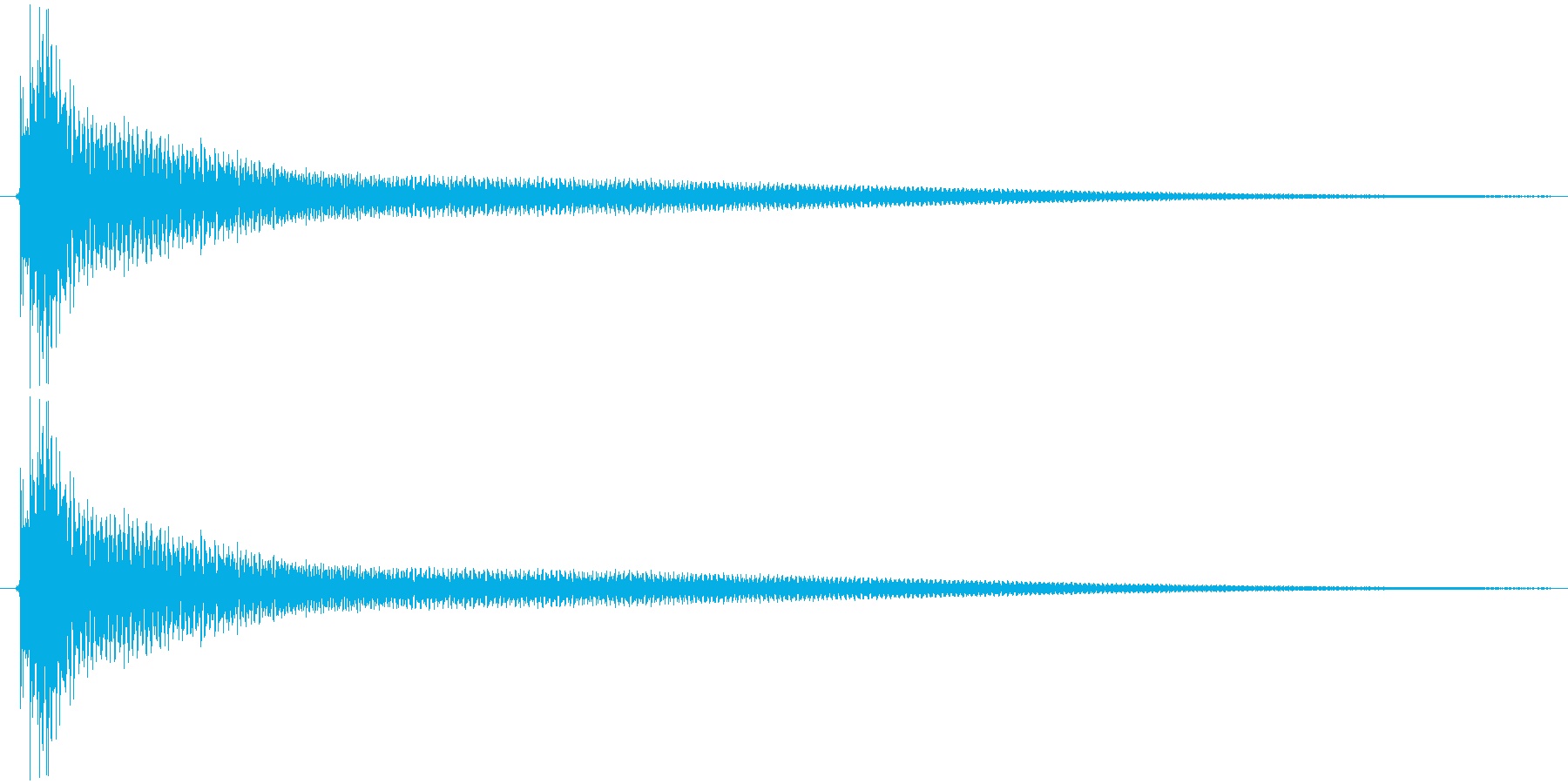 ピローン(残響有)の再生済みの波形