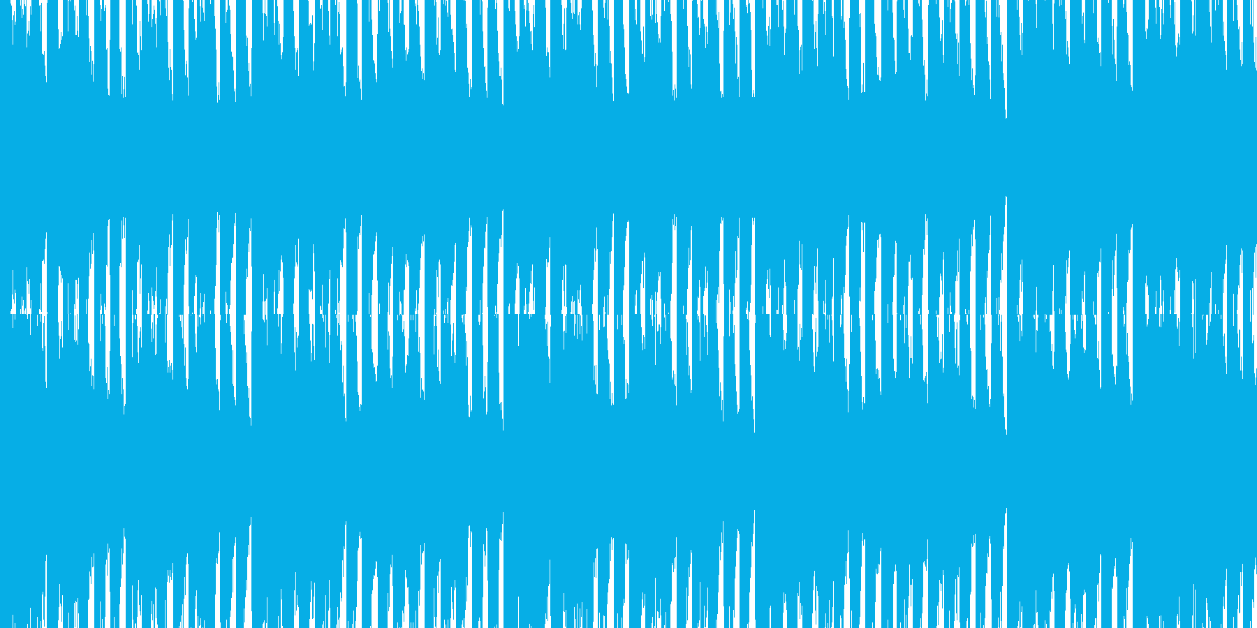 和風ロック調のループ曲の再生済みの波形