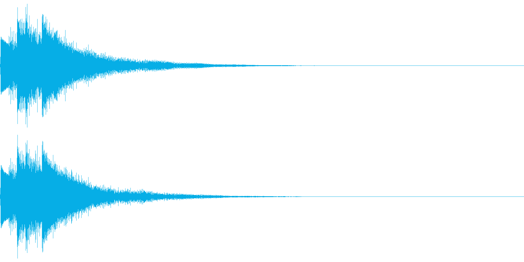 キラン!なアタック音5の再生済みの波形