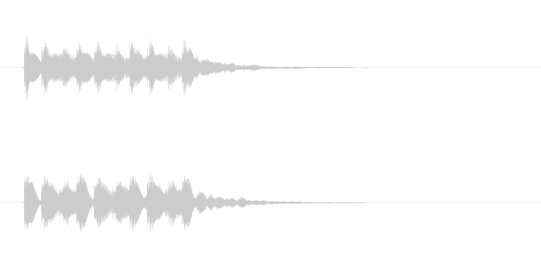 フォンファン(透明感のある音、起動音)の未再生の波形