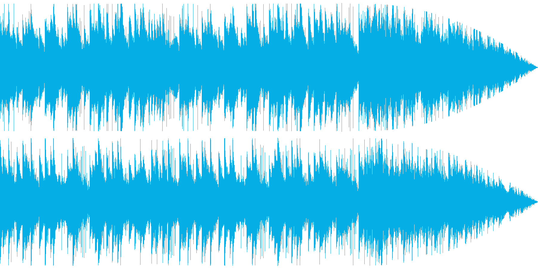 ピアノとストリングスがメインの悲しい曲の再生済みの波形
