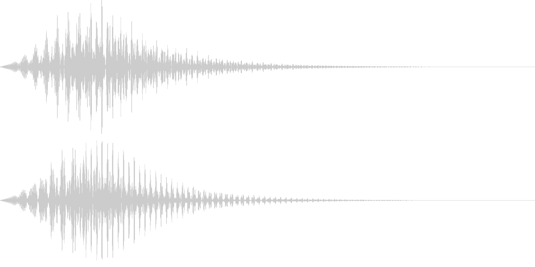 ボタン・操作音6の未再生の波形