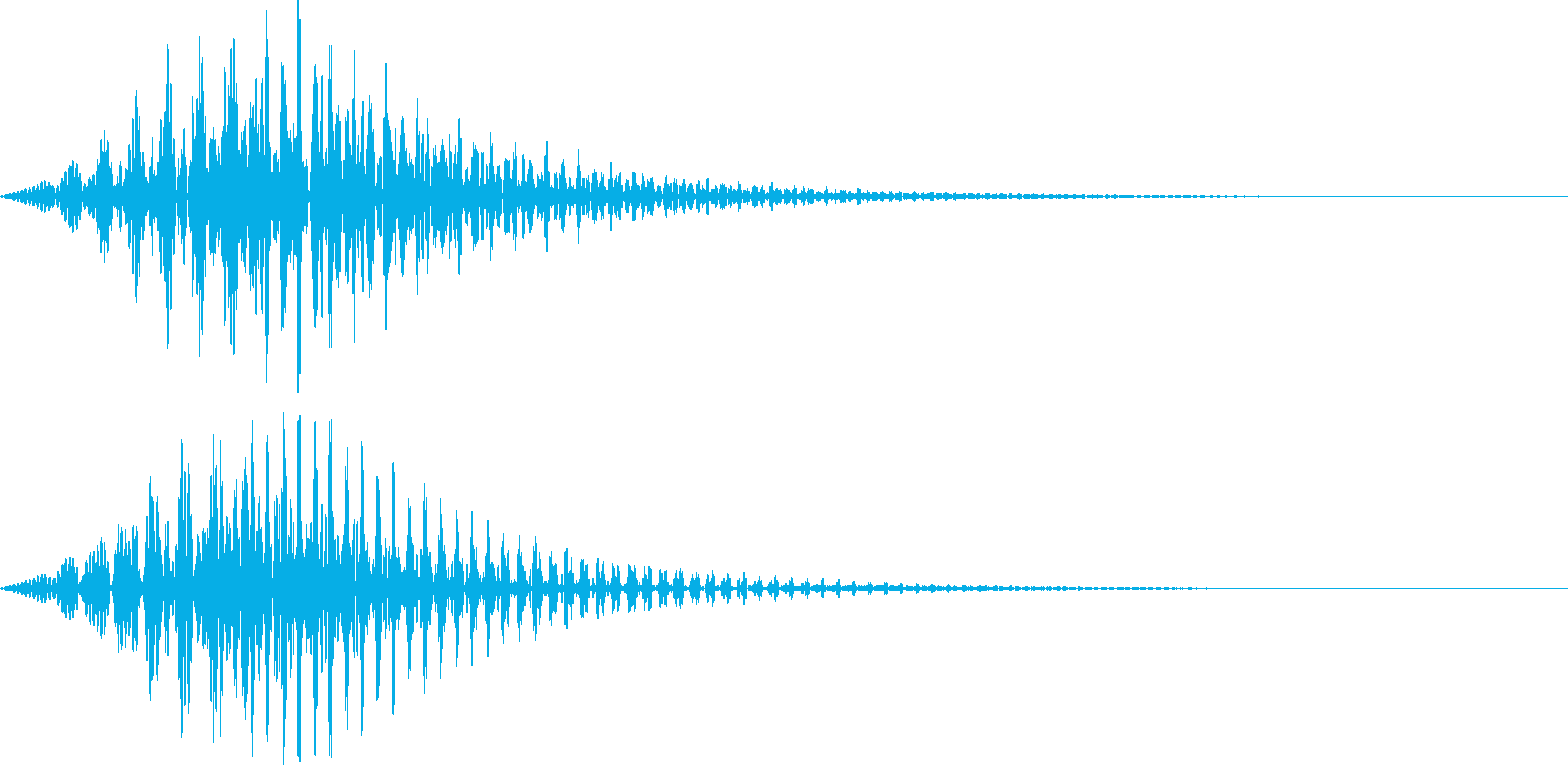ボタン・操作音6の再生済みの波形