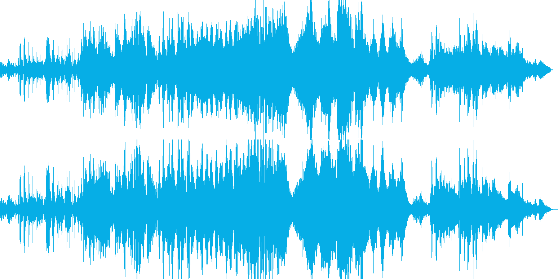ロシア風のクラシカルなピアノ曲の再生済みの波形