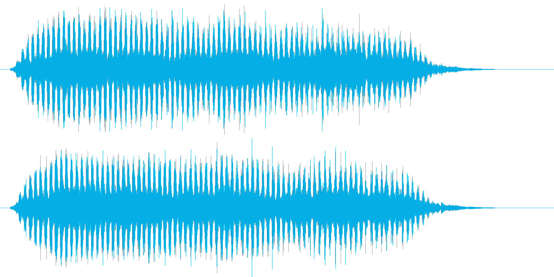 ピューン(コミカルに落下する音)の再生済みの波形