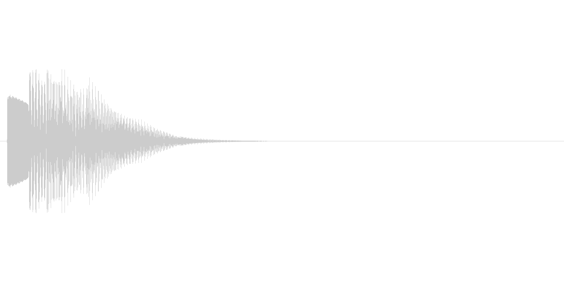 アプリのタッチ音の未再生の波形