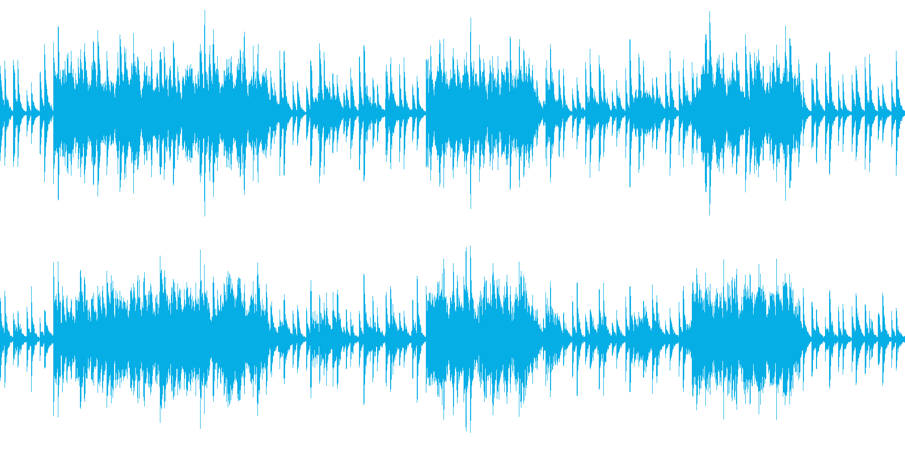 異次元世界をイメージしたシンセ曲の再生済みの波形