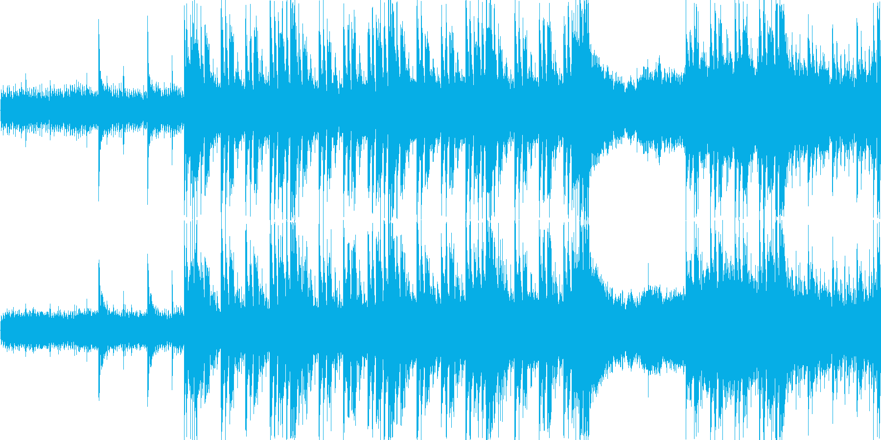 和風ループ音源【-12dBFS】の再生済みの波形