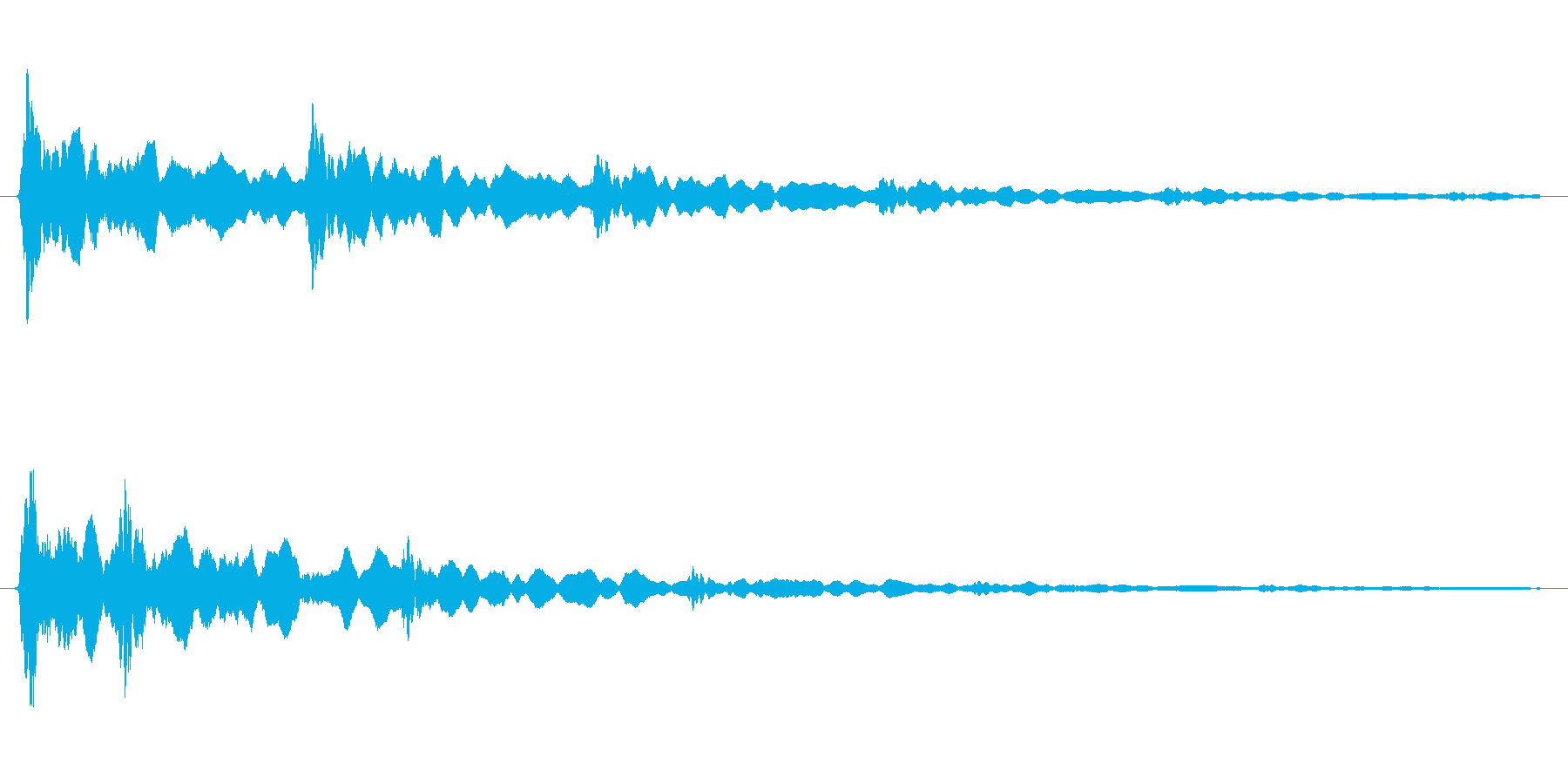 閃いた時の「ピキーン」という感じの音の再生済みの波形