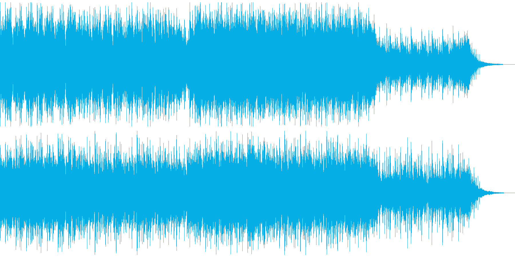 アコースティックピアノ&ギター 伴奏風曲の再生済みの波形