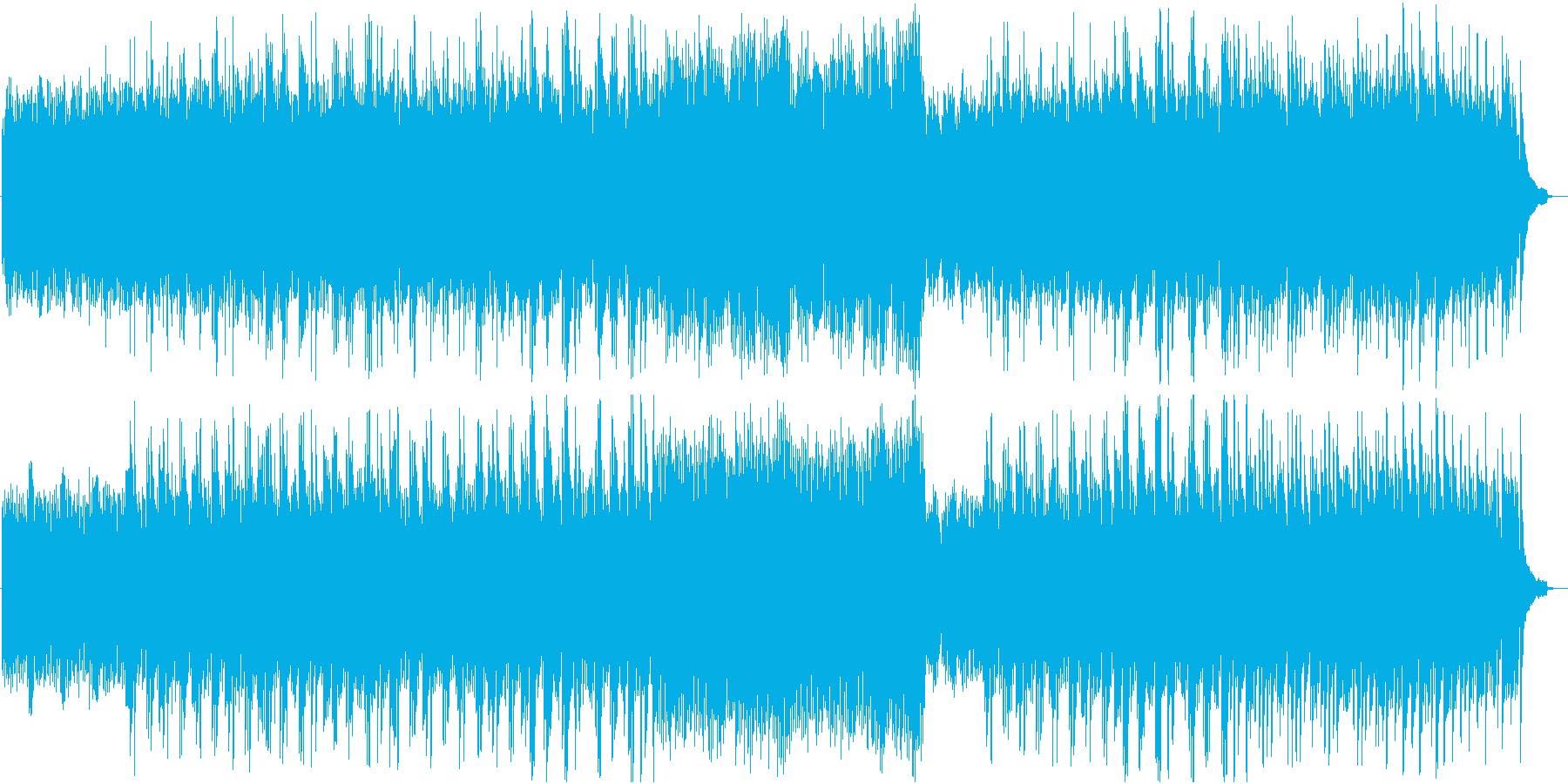 ピアノ独奏によるヒーリング音楽の再生済みの波形