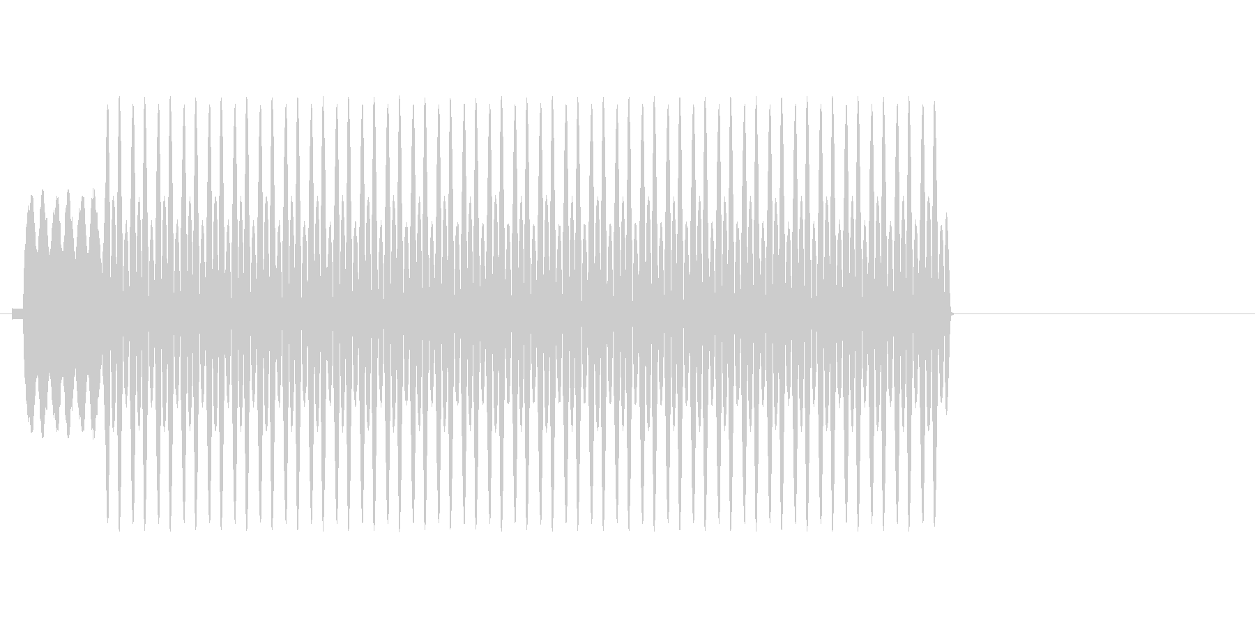 パチンコ用効果音の未再生の波形