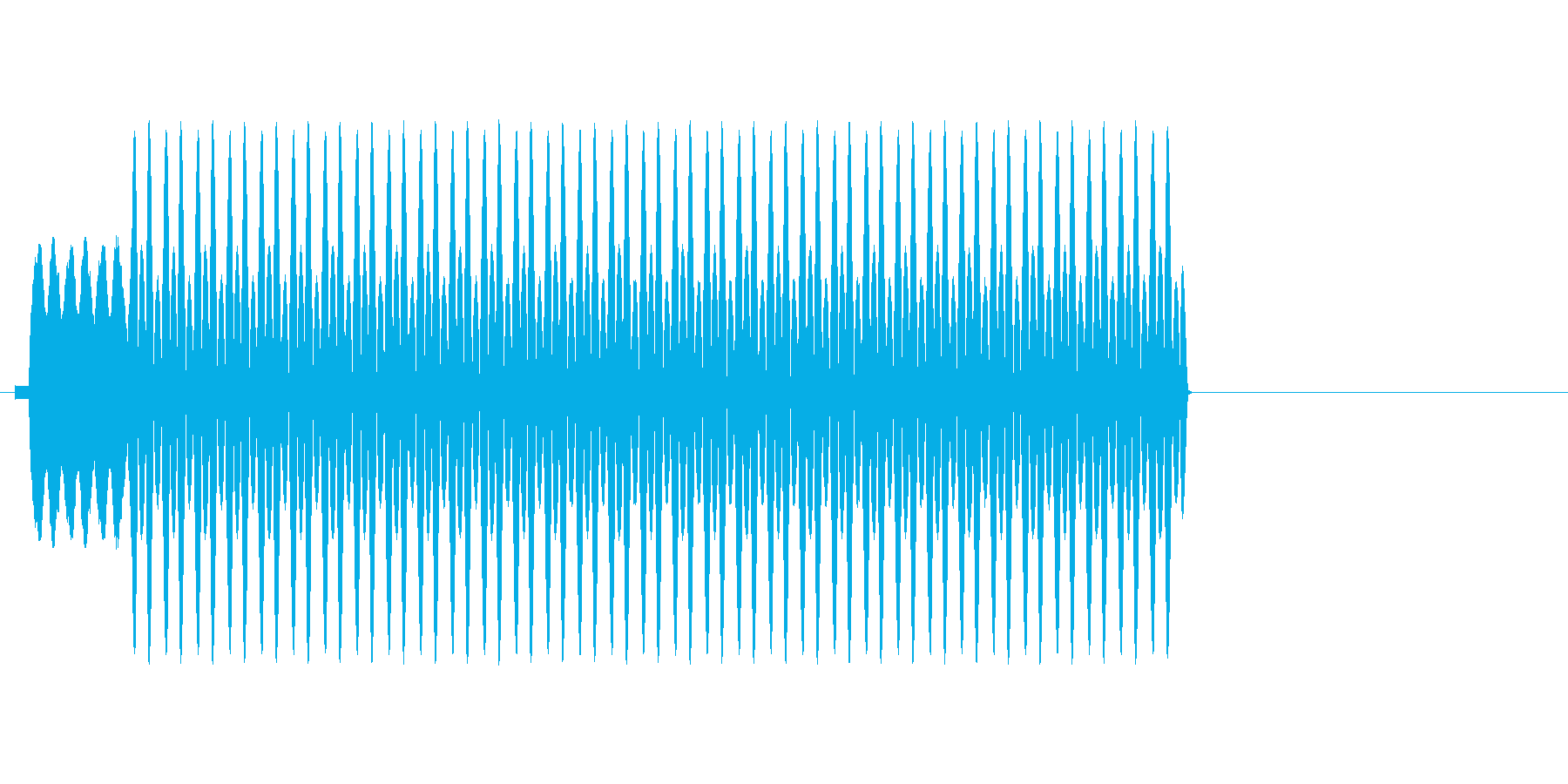 パチンコ用効果音の再生済みの波形