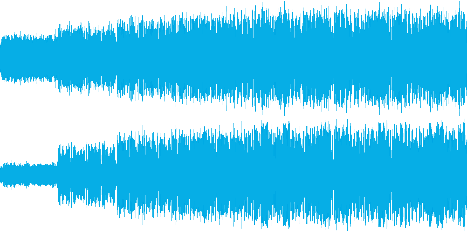 サッカー関係や入場などに使える曲の再生済みの波形