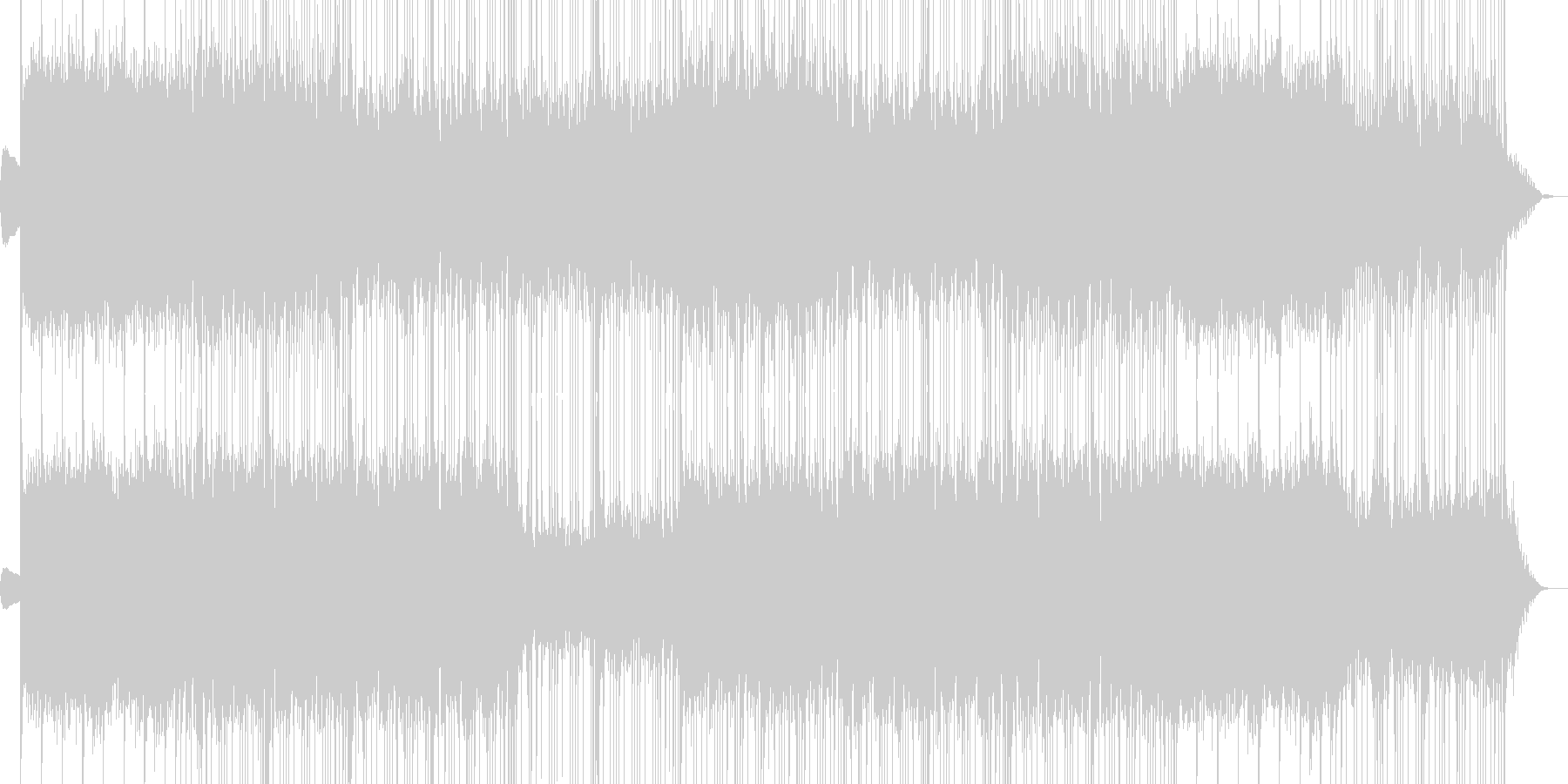 優しくて明るいウェディング系のBGMの未再生の波形