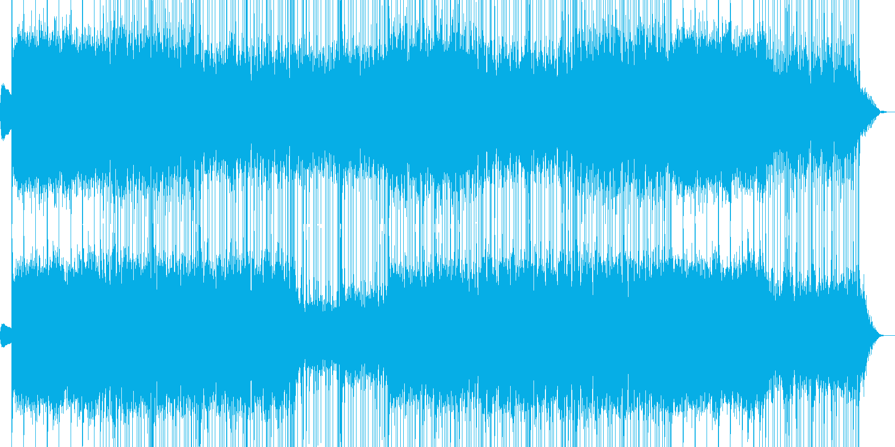 優しくて明るいウェディング系のBGMの再生済みの波形